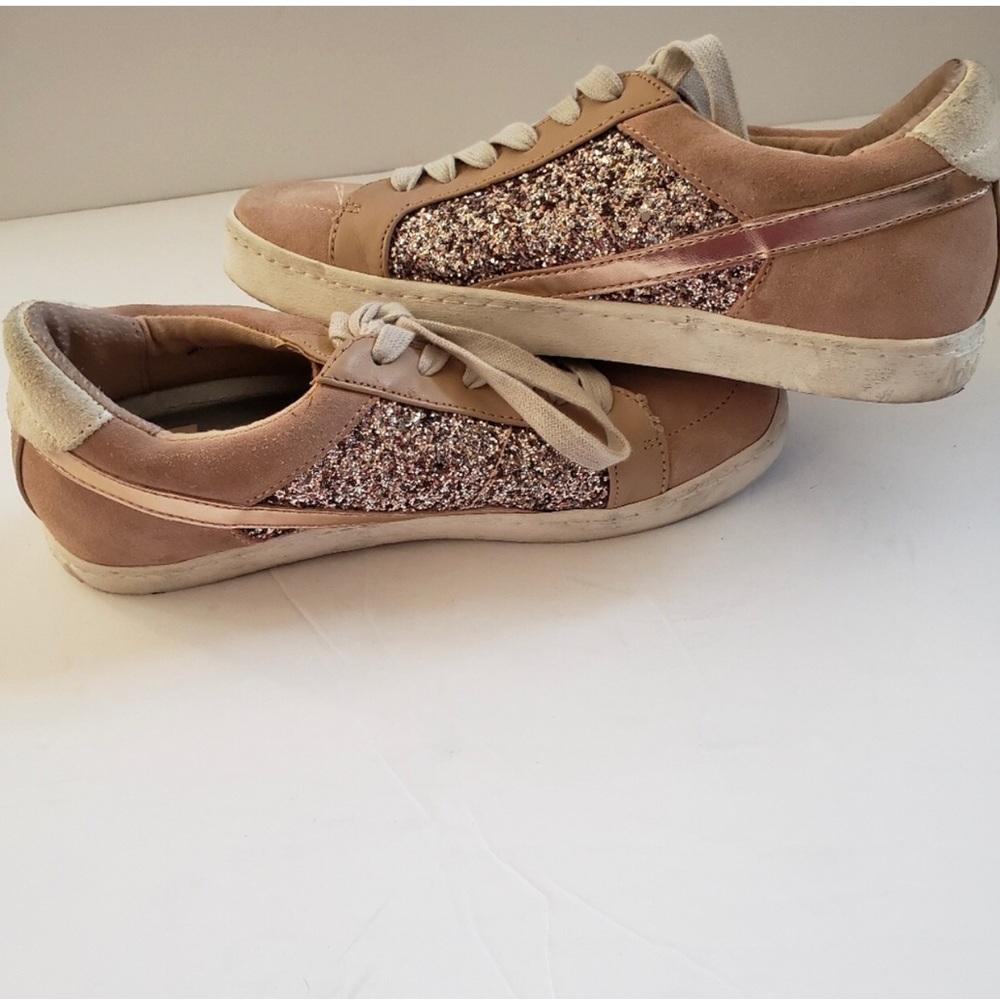 Dolce Vita Suede Glitter Sneakers size 8.5
